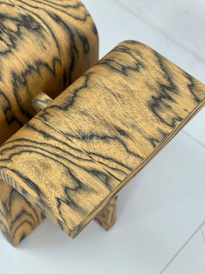 The Zebra Stripe Arch Side Table