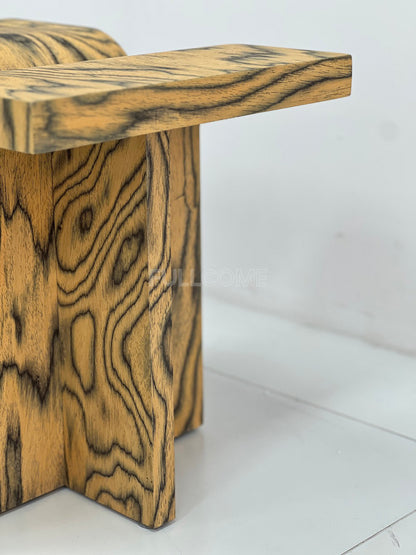 The Zebra Stripe Arch Side Table