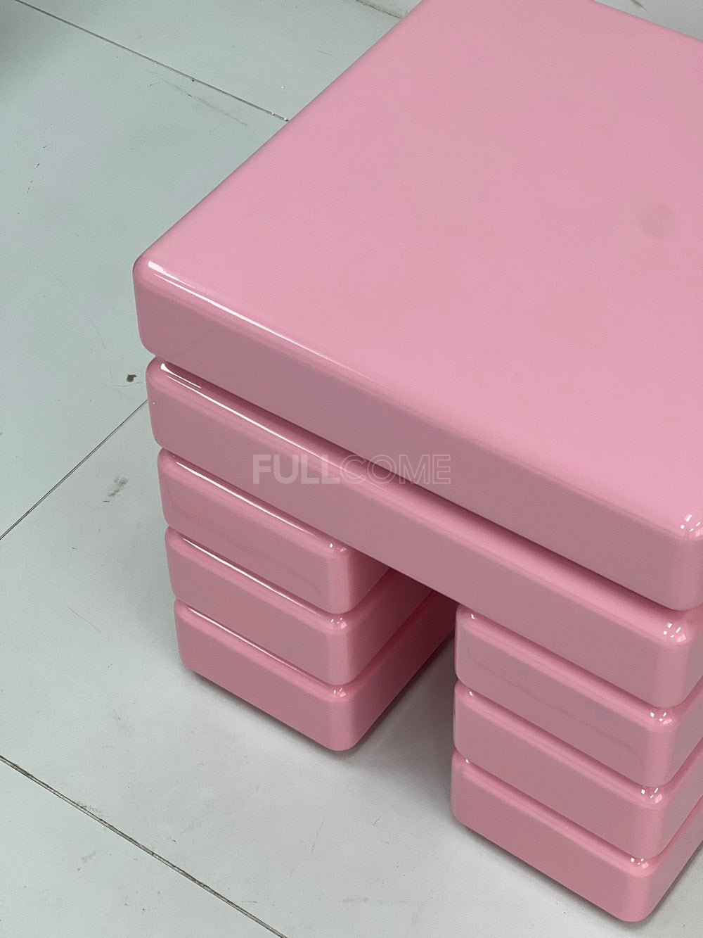 The Blush Block Stack Nightstand
