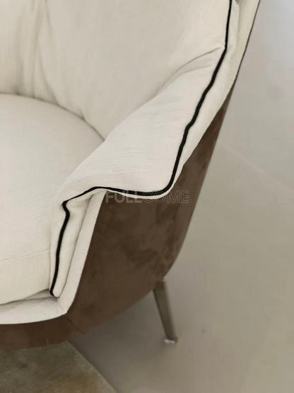 The Piped Outline Wing Chair