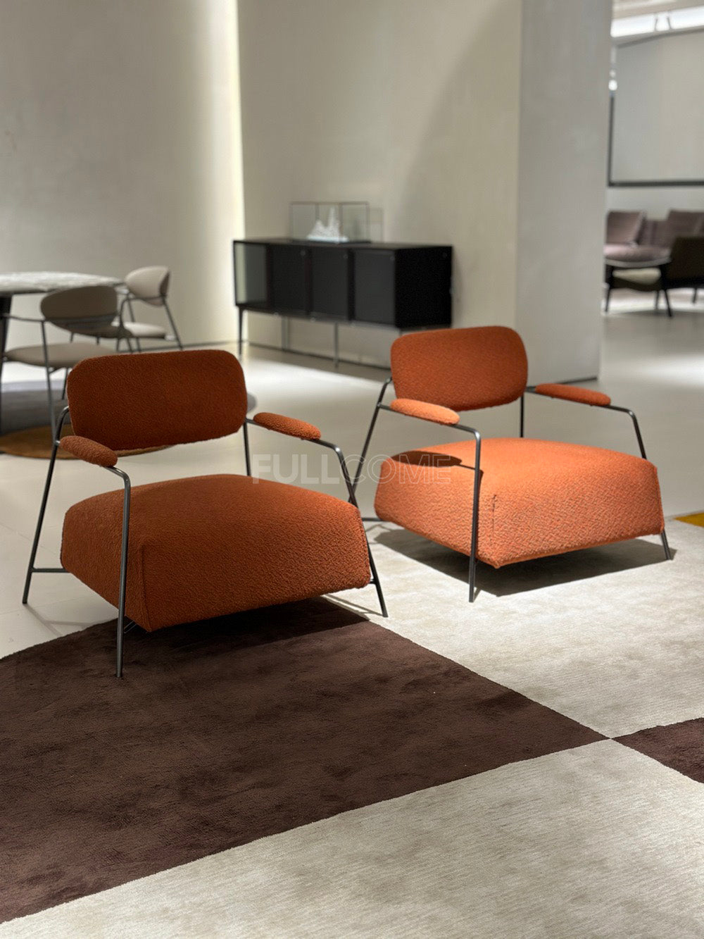 The Ember Boucle Dining Armchair