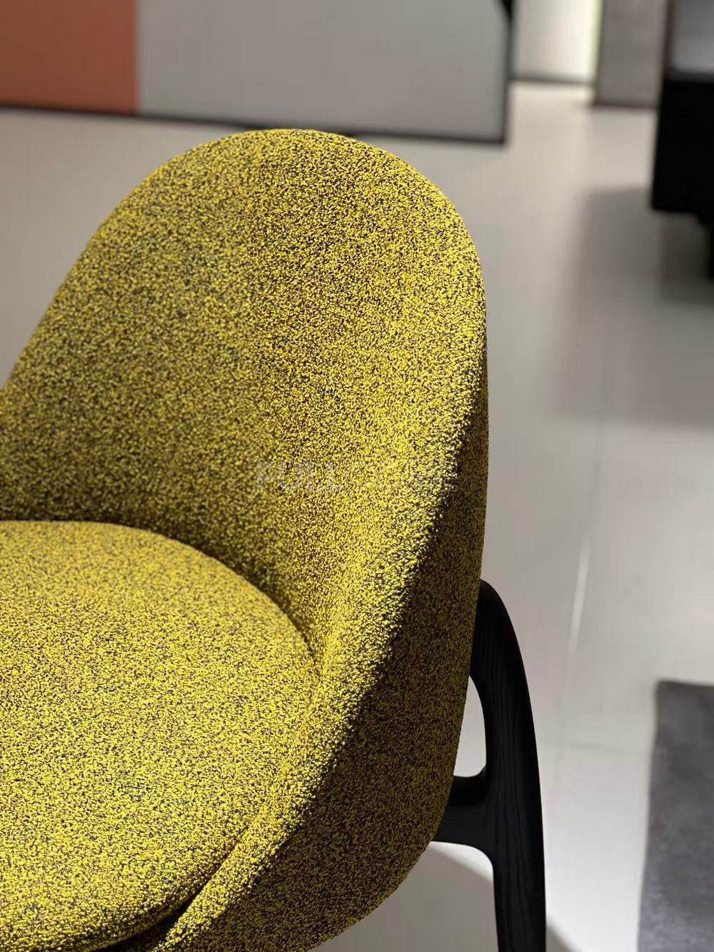 The Chartreuse Boucle Dining Chair