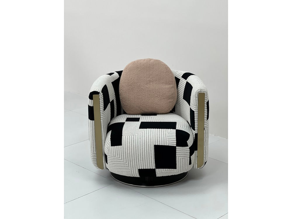 The Graphic Block Barrel Chair