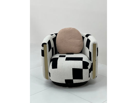 The Graphic Block Barrel Chair