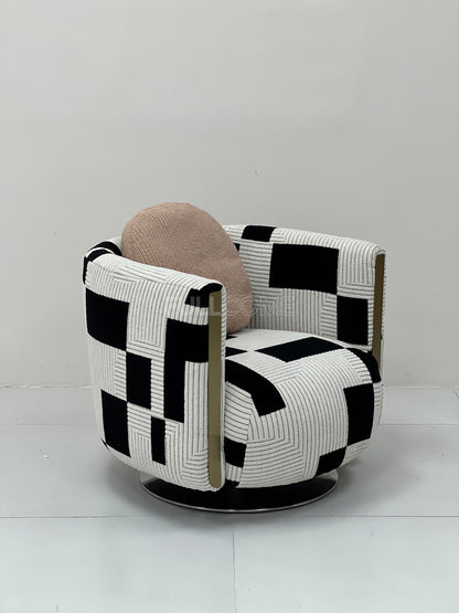 The Graphic Block Barrel Chair
