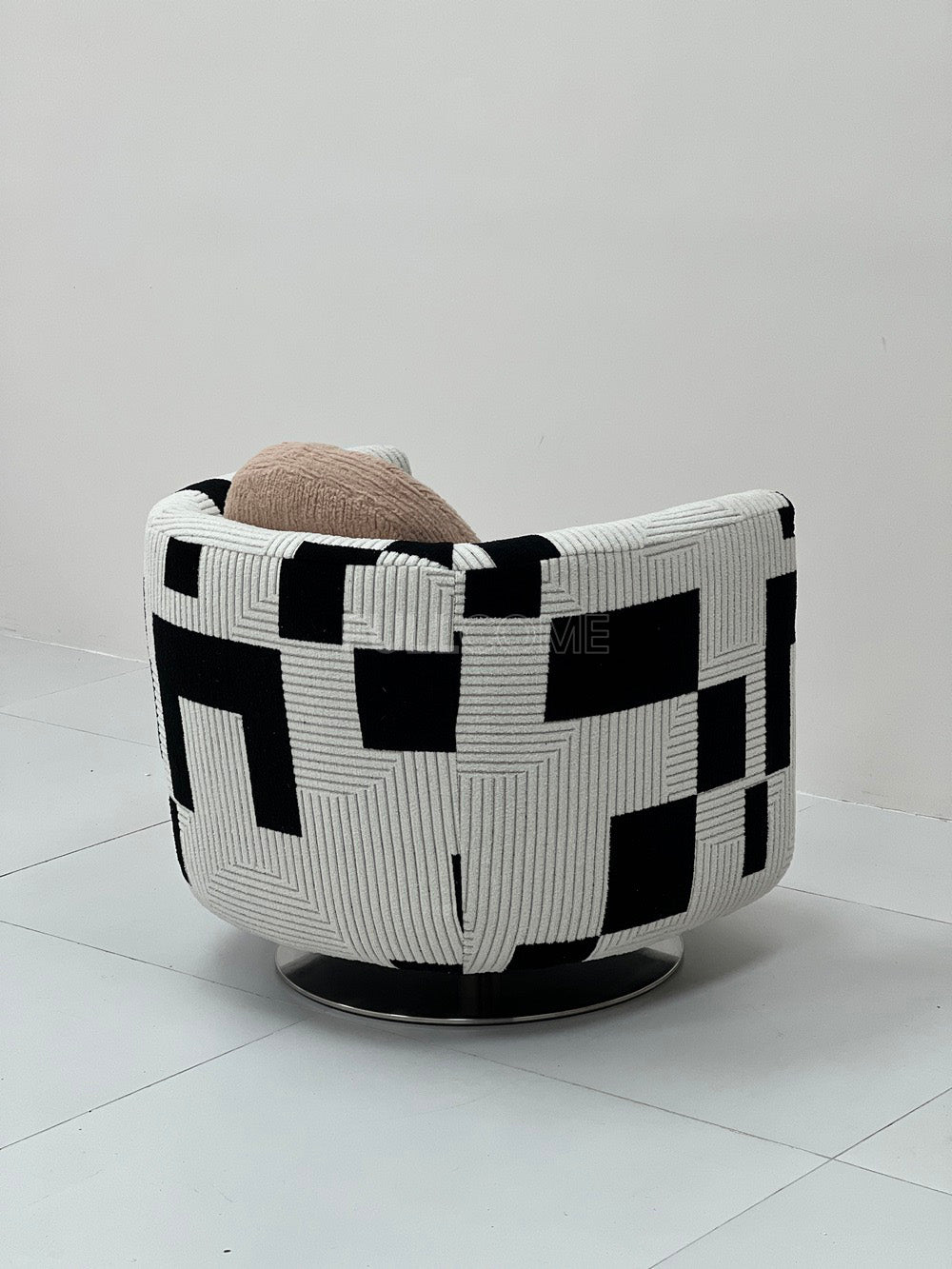 The Graphic Block Barrel Chair