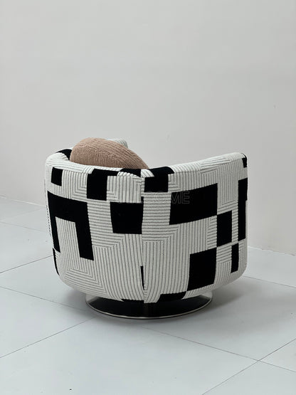 The Graphic Block Barrel Chair