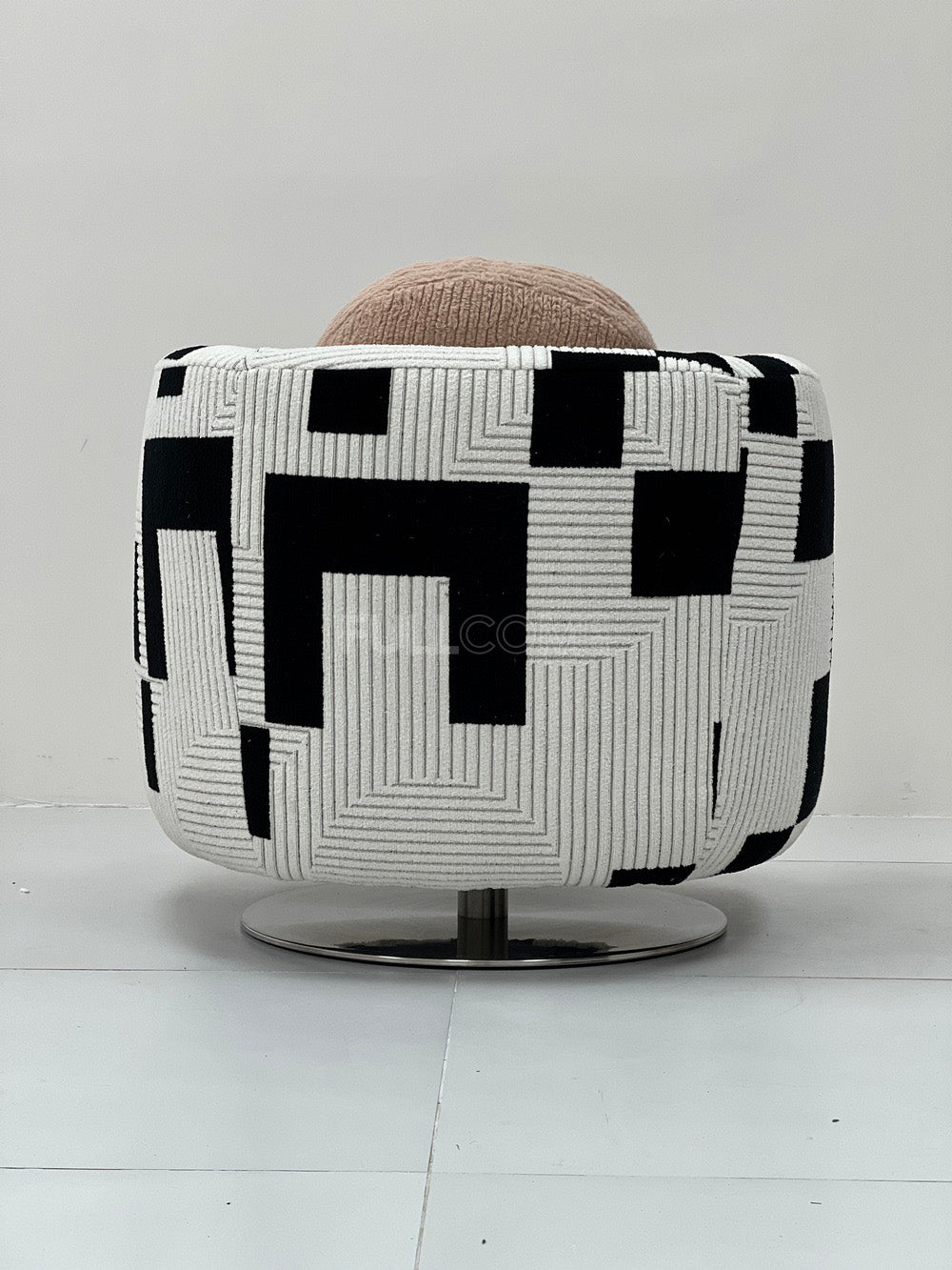 The Graphic Block Barrel Chair