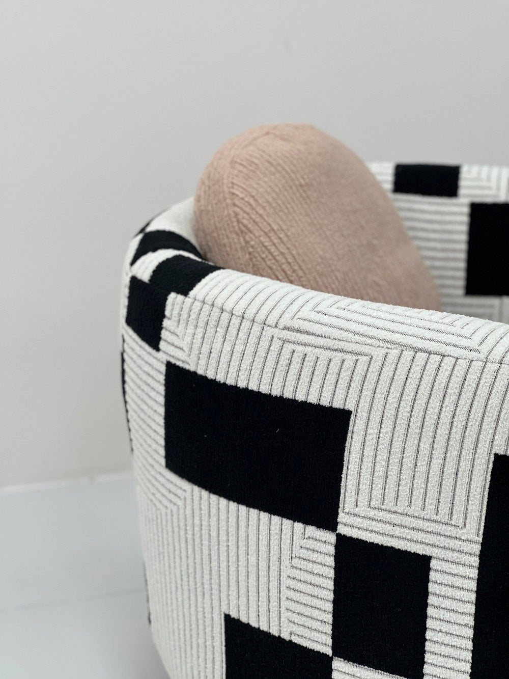 The Graphic Block Barrel Chair