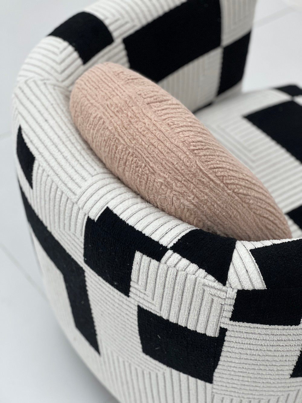 The Graphic Block Barrel Chair