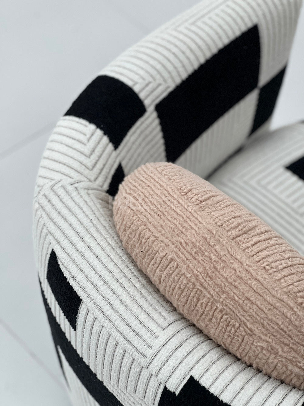 The Graphic Block Barrel Chair
