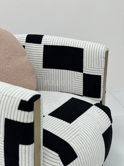 The Graphic Block Barrel Chair