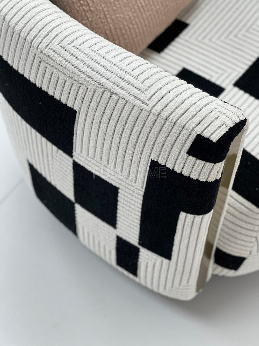 The Graphic Block Barrel Chair