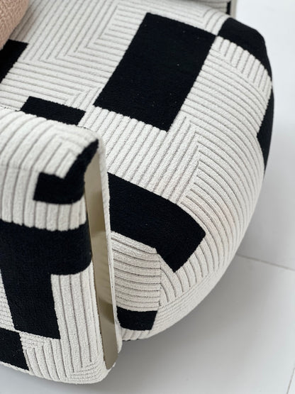 The Graphic Block Barrel Chair