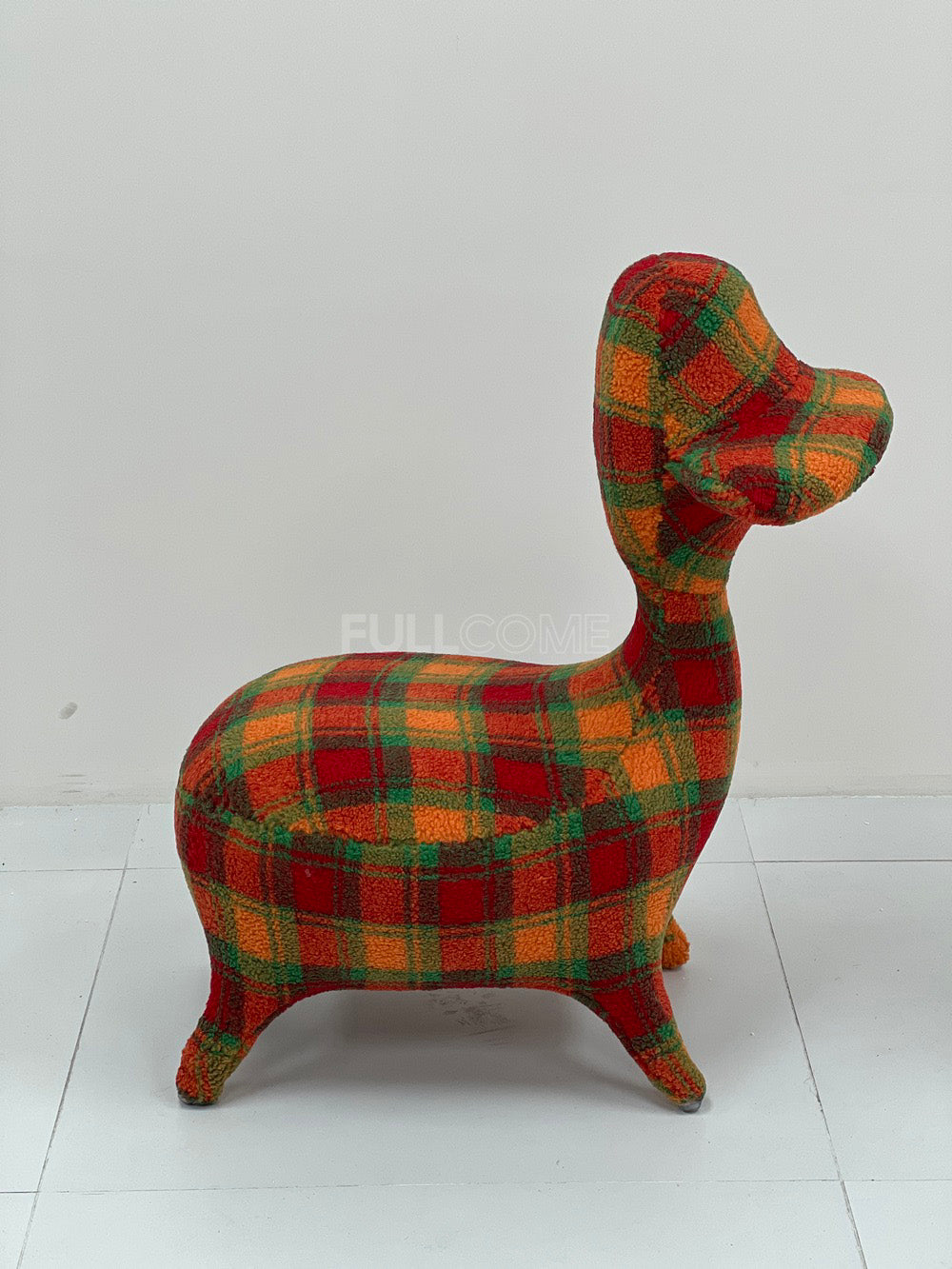 The Brim Hat Lamb Stool