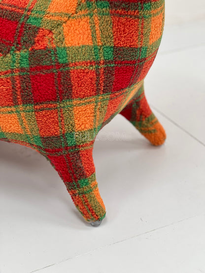 The Brim Hat Lamb Stool