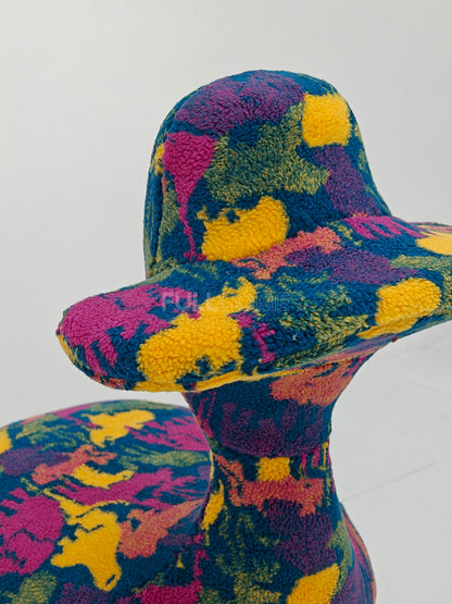 The Brim Hat Lamb Stool