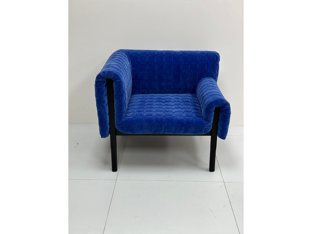 The Cobalt Quilted Armchair