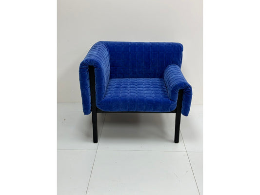 The Cobalt Quilted Armchair