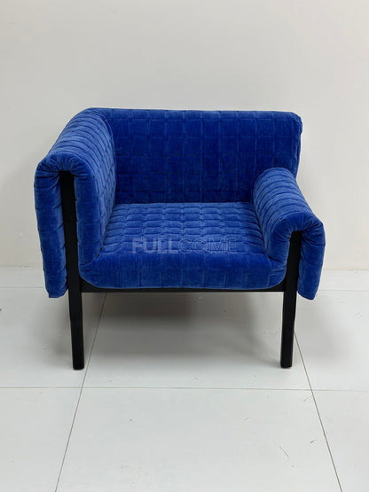 The Cobalt Quilted Armchair