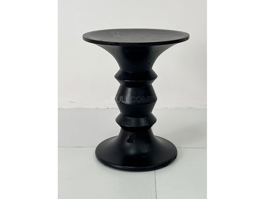 The Black Bobbin Pedestal Side Table