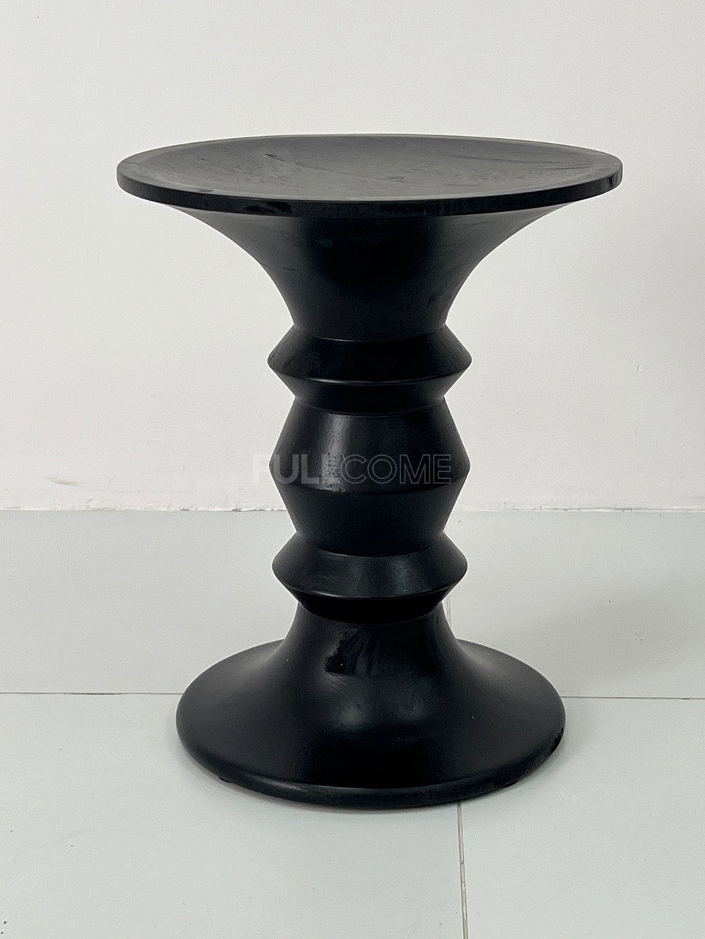 The Black Bobbin Pedestal Side Table