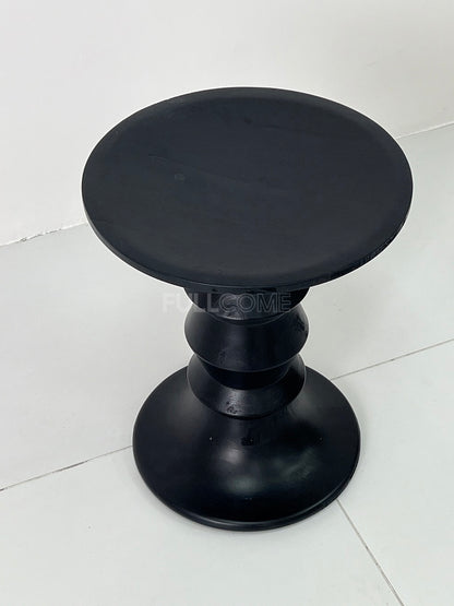 The Black Bobbin Pedestal Side Table