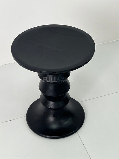 The Black Bobbin Pedestal Side Table