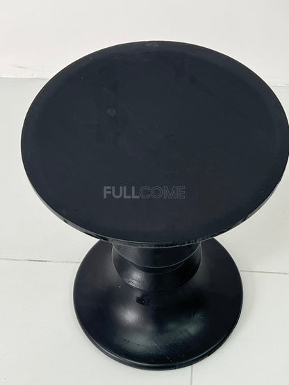 The Black Bobbin Pedestal Side Table
