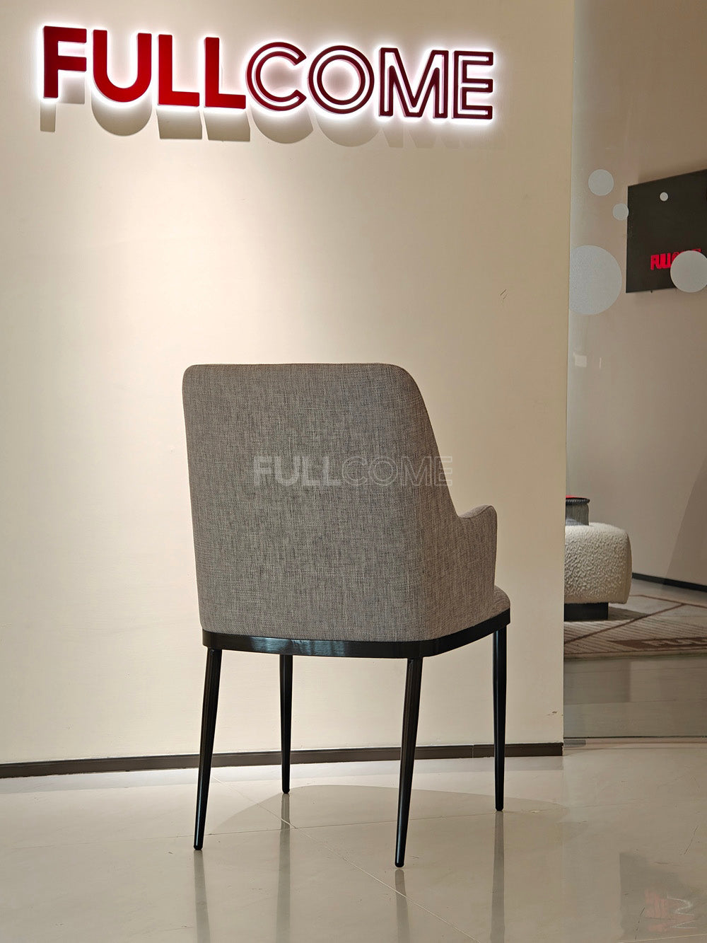 The Taupe Sweep Dining Chair