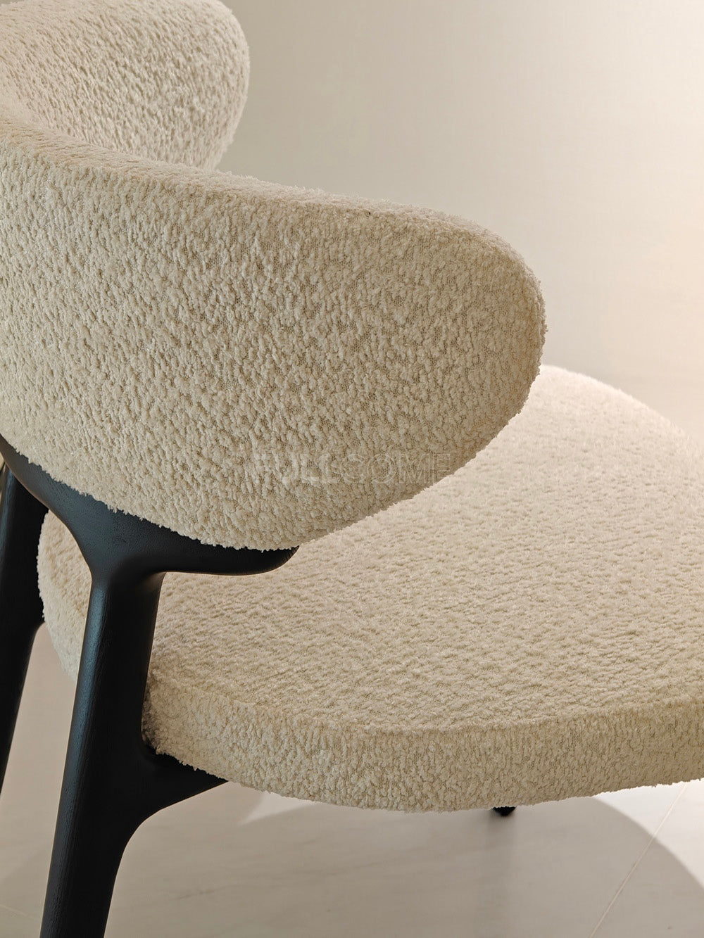 The Crescent Boucle Dining Chair