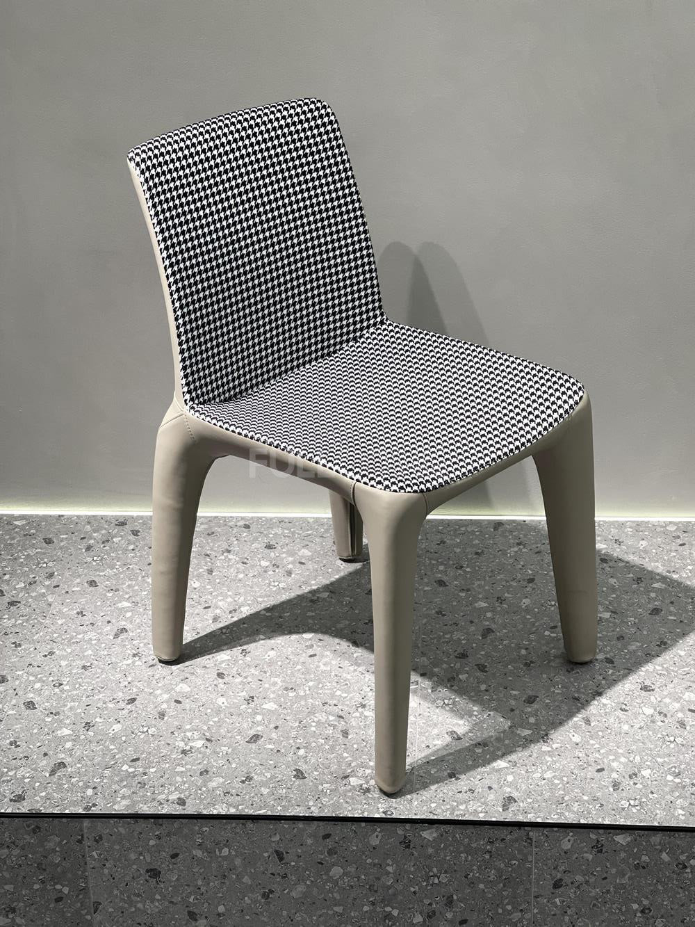 The Houndstooth Shell Dining Chair