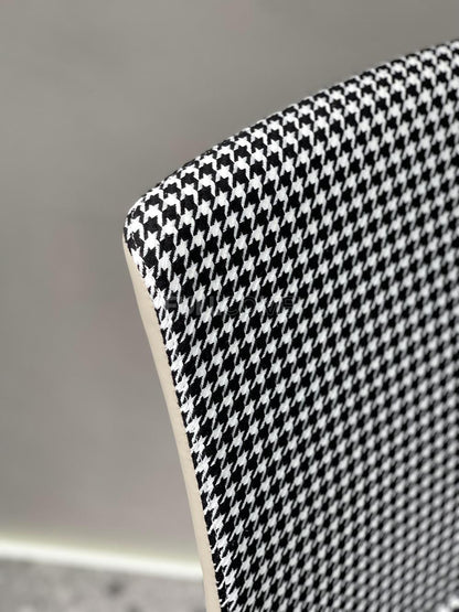 The Houndstooth Shell Dining Chair