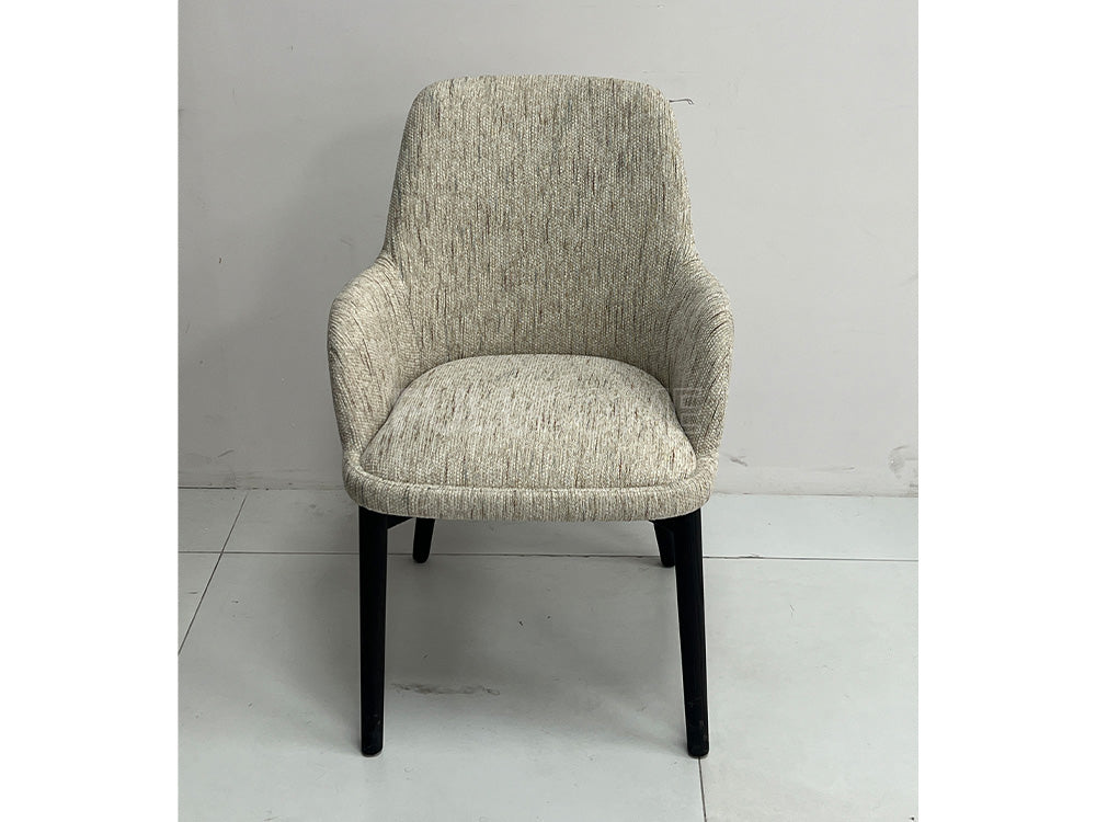 The Slub-Weave Dining Armchair