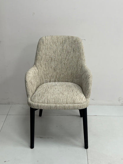 The Slub-Weave Dining Armchair