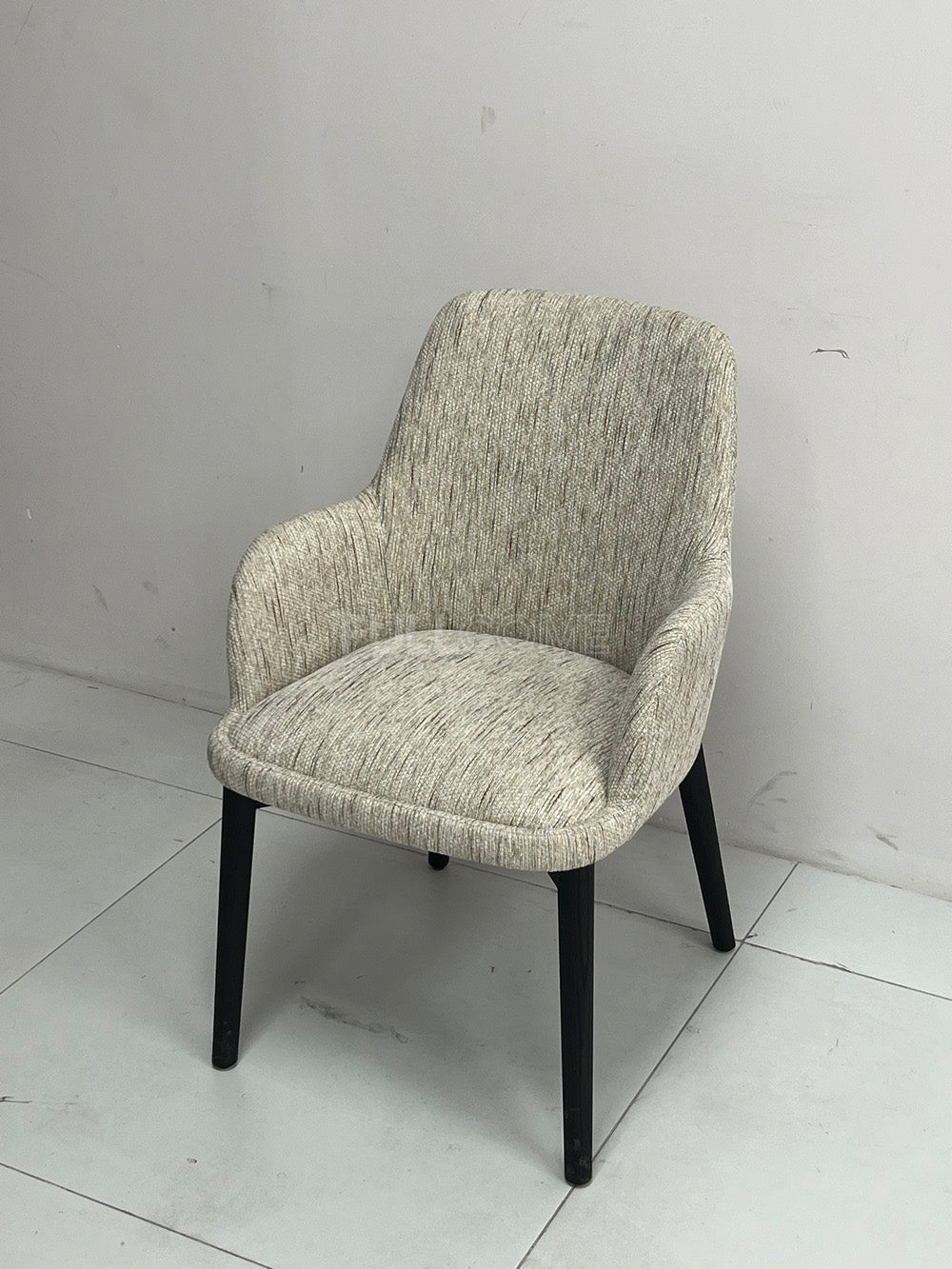 The Slub-Weave Dining Armchair