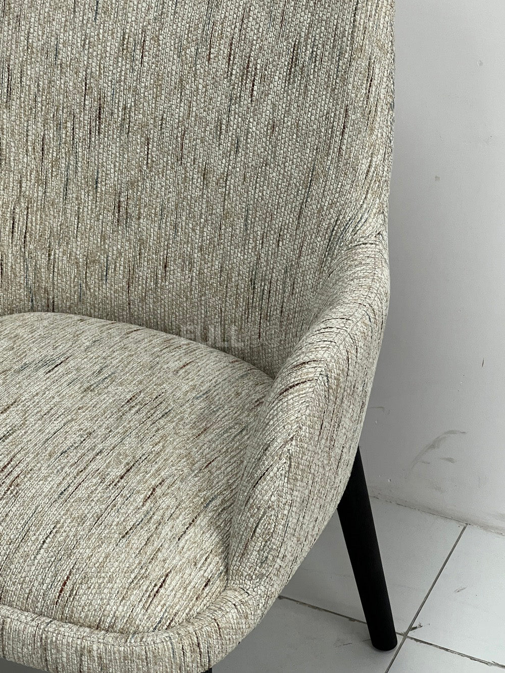 The Slub-Weave Dining Armchair