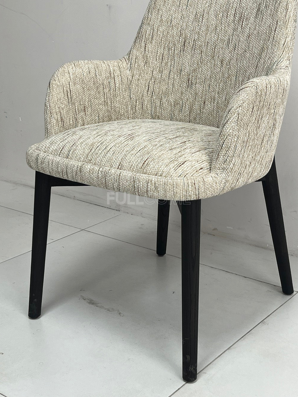The Slub-Weave Dining Armchair