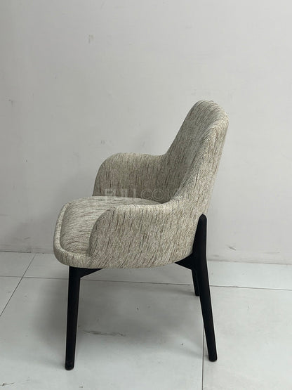 The Slub-Weave Dining Armchair
