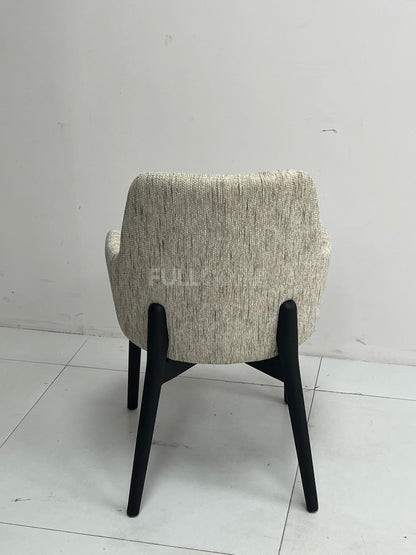 The Slub-Weave Dining Armchair