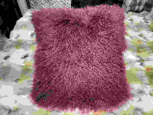 R5609BZ Mongolian Sheep Throw Pillow (Purple)