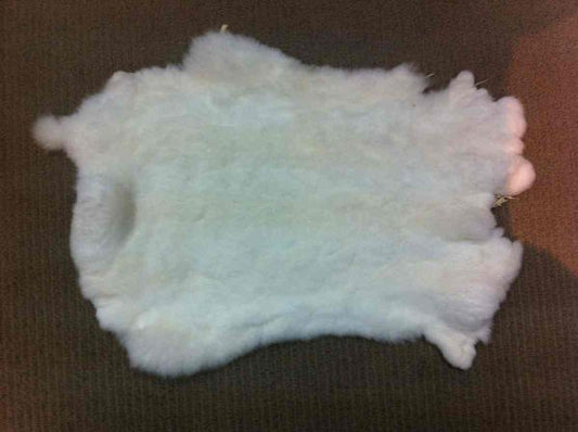 R5669BZ Rex Rabbit White Fur Blanket
